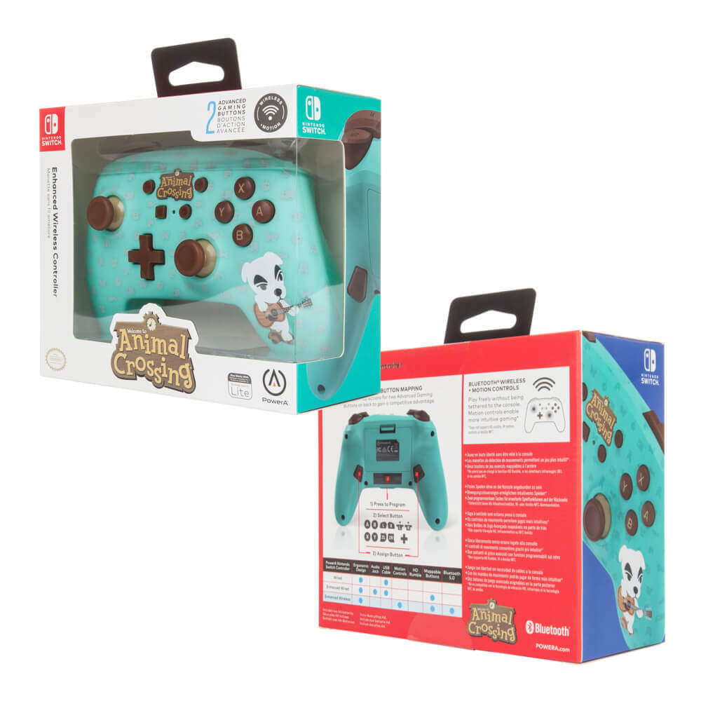 คอนโทรลเลอร์ POWERA ANIMAL CROSSING: K.K. SLIDER (ไร้สาย) สีเขียว สำหรับ NINTENDO SWITCH